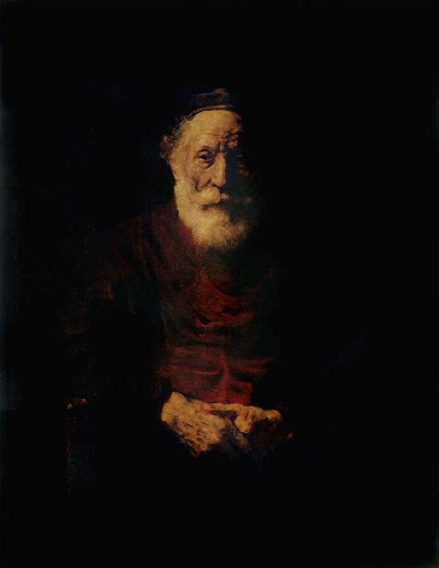 REMBRANDT Harmenszoon van Rijn Portrait of an Old Man in red